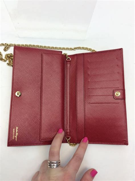 ferragamo cheap wallet red half|ferragamo wallet on chain.